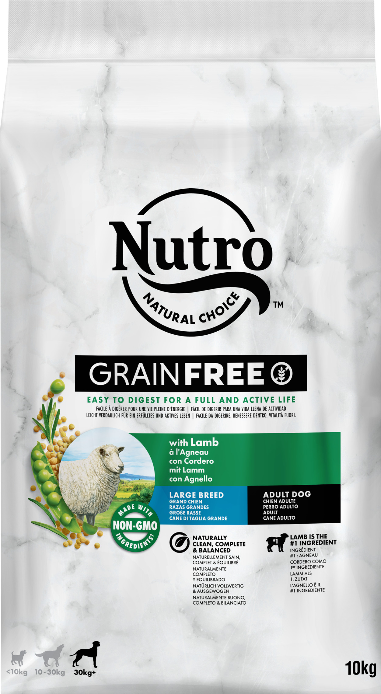 Nutro Grain Free Adult Large Lam hondenvoer