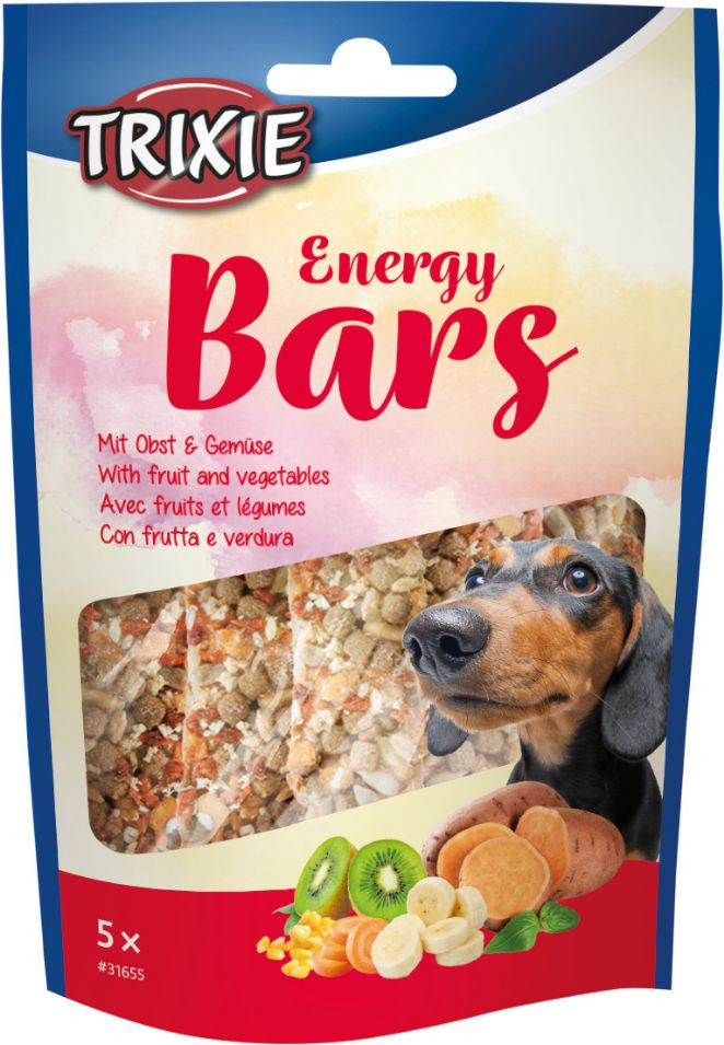 Baglæns gear Etna Trixie Energy Bars (5 stk.) til hunde | Billigt |Stort udvalg
