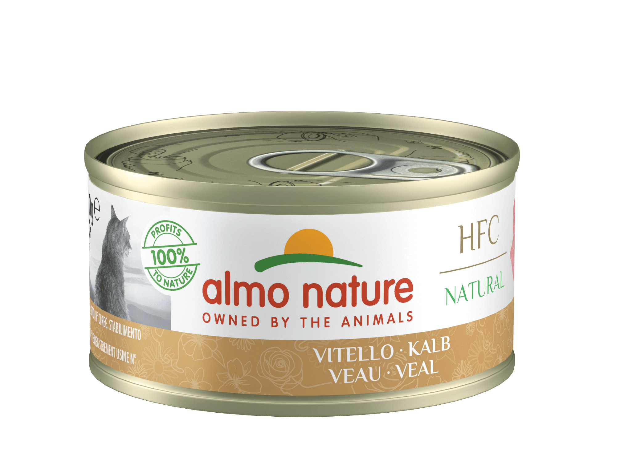 Almo Nature HFC Natural kalv vådfoder til katte (70 g)