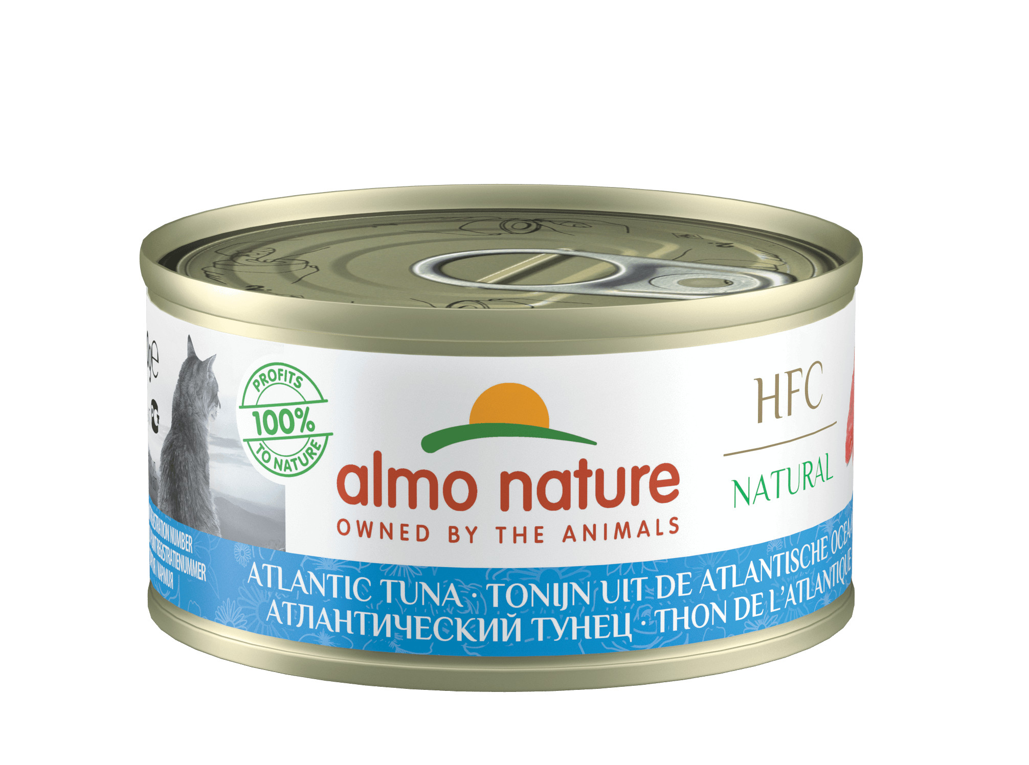 Almo Nature HFC Atlantic Tunfisk vådfoder til katte (70g)