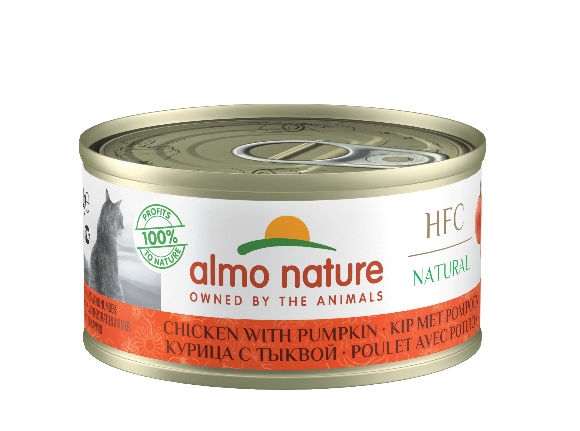 Almo Nature kylling med græskar kattefoder (70g)