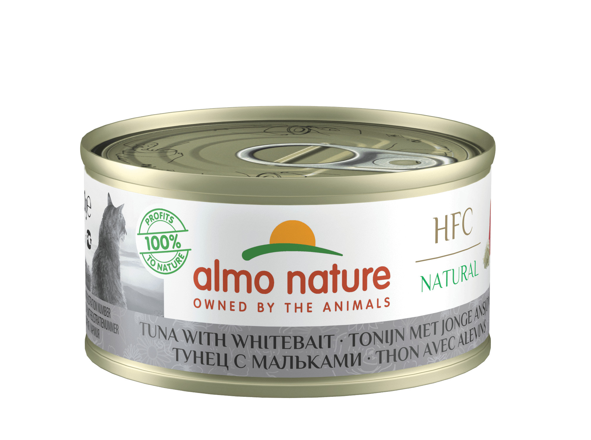 Almo Nature HFC Natural tunfisk og ansjoser kattefoder (70 g)