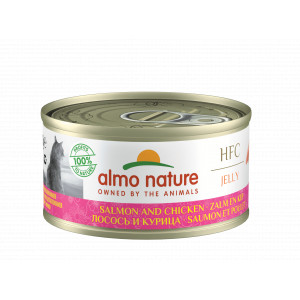 Almo Nature HFC jelly laks og kylling kattefoder