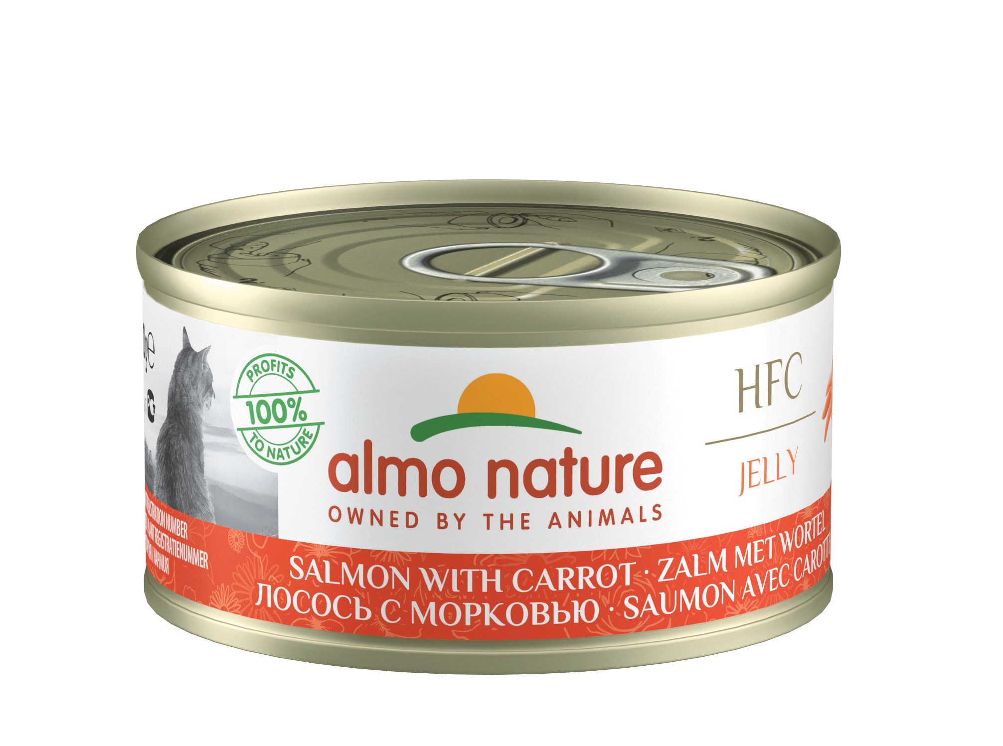 Almo Nature HFC Jelly laks med gulerødder kattefoder