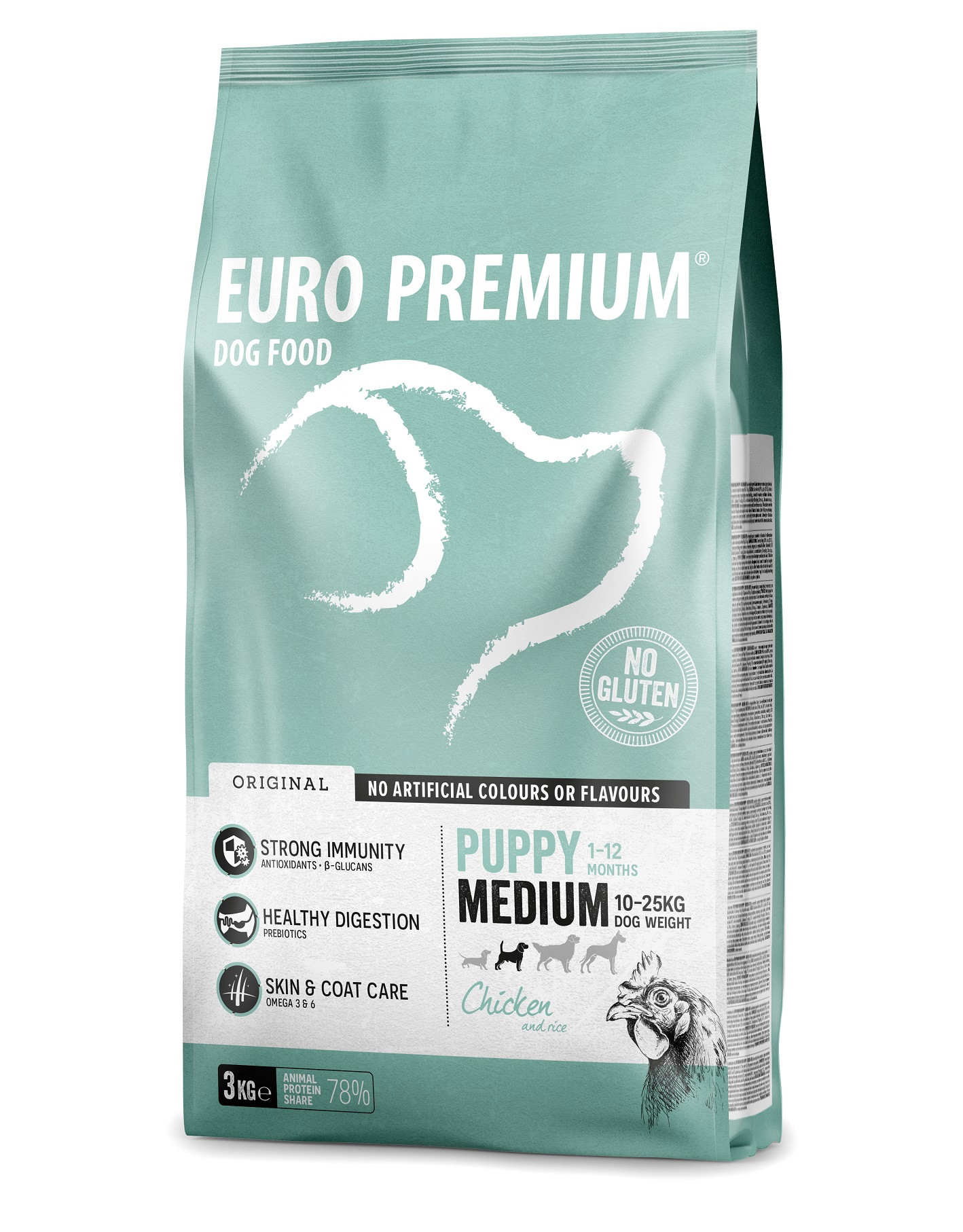 Euro Premium Puppy Medium Chicken & Rice hundefoder