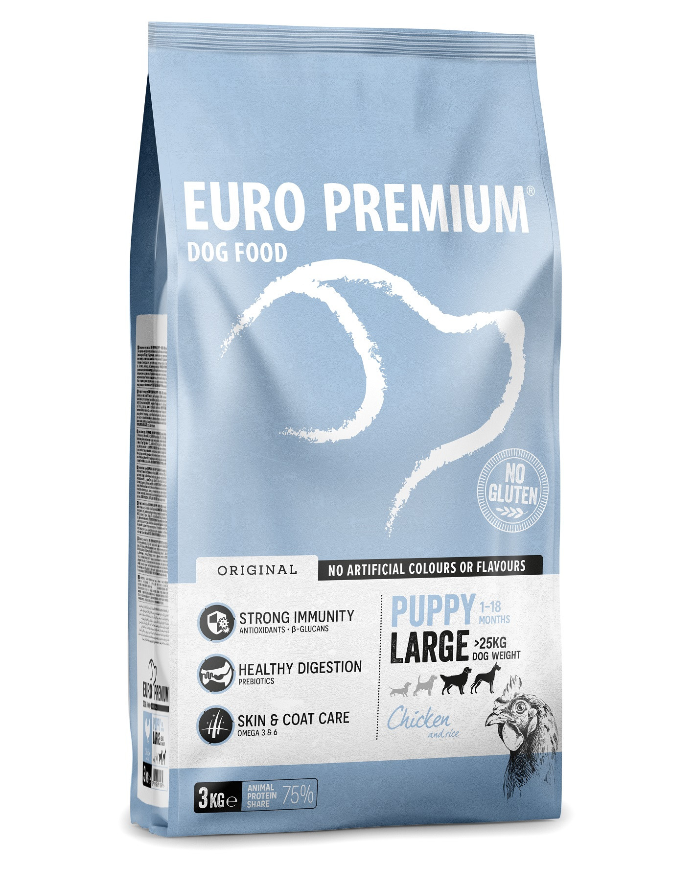 Euro Premium Puppy Large Chicken & Rice hundefoder