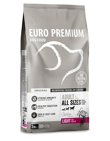 Euro Premium Adult Light chicken & rice hondenvoer