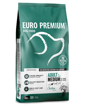 Euro Premium Adult Medium Chicken & Rice hundefoder