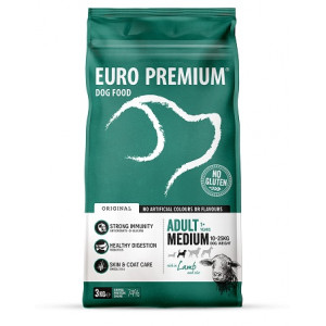 Euro Premium Adult Medium w/ Lamb & Rice hundefoder