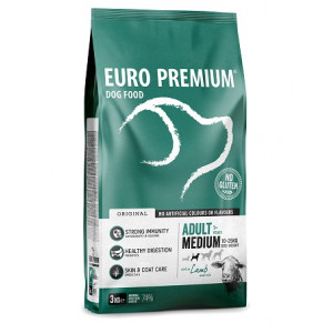 Euro Premium Adult Medium w/ Lamb & Rice hundefoder