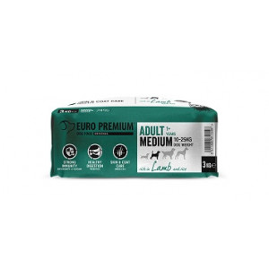 Euro Premium Adult Medium w/ Lamb & Rice hundefoder