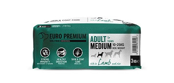 Euro Premium Adult Medium w/ Lamb & Rice hundefoder