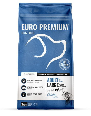 Euro Premium Adult Large Chicken & Rice hundefoder