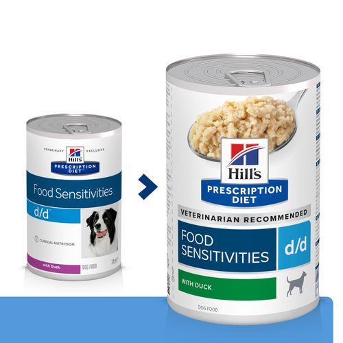 Hill's Prescription D/D Food Sensitivities and og ris dåse hundefoder