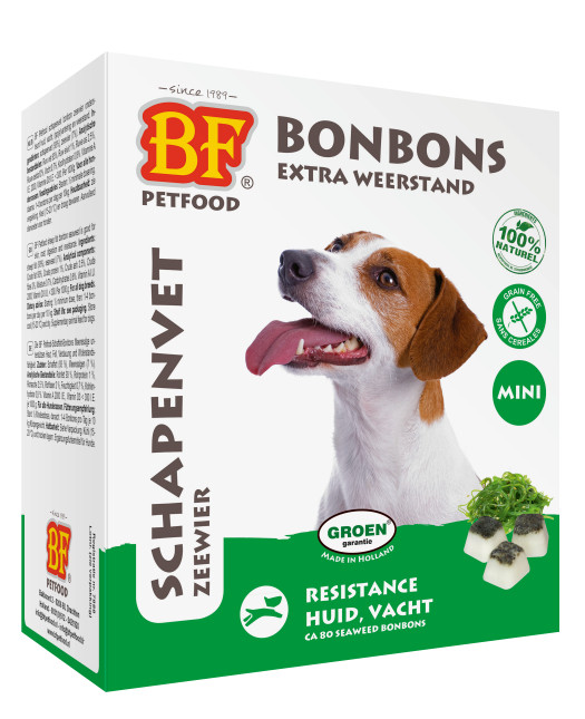 BF Petfood Fårefedt Mini bonbons med havtang til hunde
