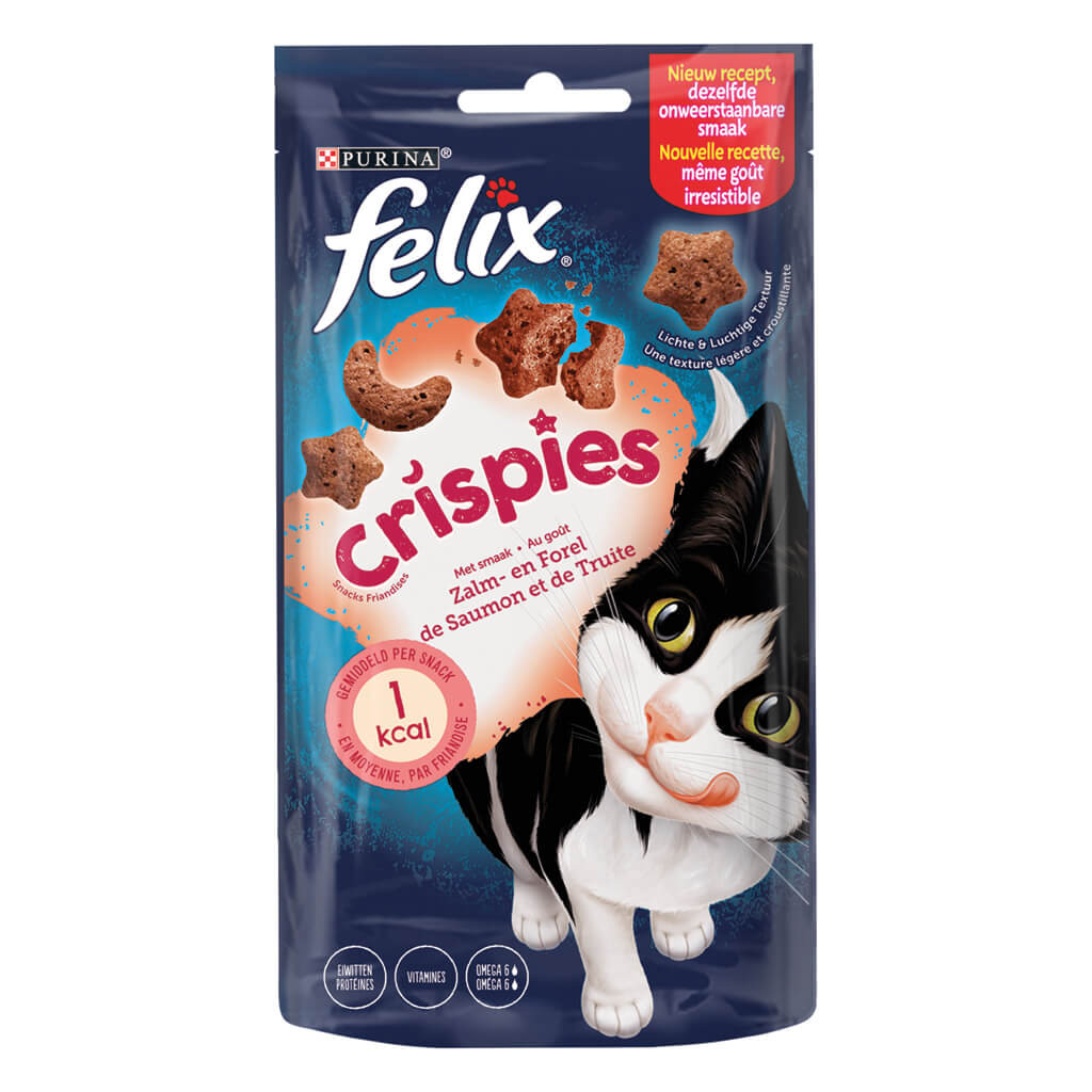 Felix Crispies Laks & Ørred kattesnacks