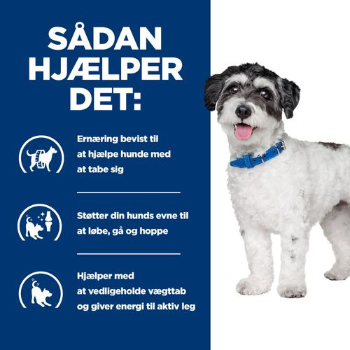 Hill's Prescription Diet J/D Weight Metabolic + Mobility Mini hundefoder med kylling