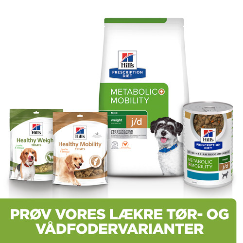 Hill's Prescription Diet J/D Weight Metabolic + Mobility Mini hundefoder med kylling