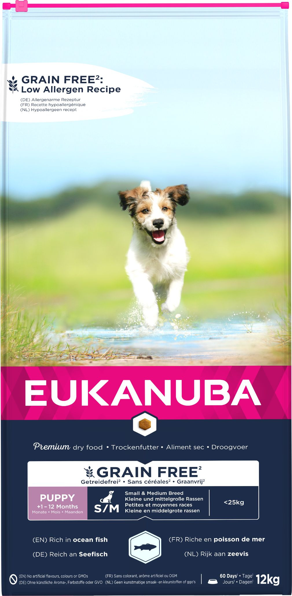 Eukanuba Puppy & Junior S/M graanvrij zeevis hondenvoer