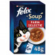 Felix Soup Farm Selectie Kattensoep 6 x 48 g