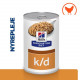 Hill's Prescription Diet K/D Kidney Care vådfoder til hunde (dåse)