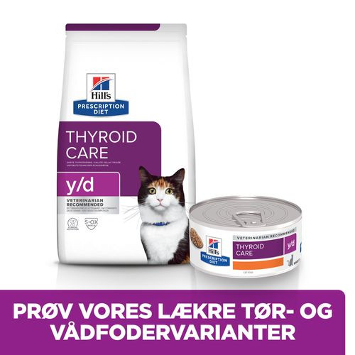 tilpasningsevne TVstation sekstant Hill's Prescription Diet Y/D Thyroid Care vådfoder til katte (dåse)