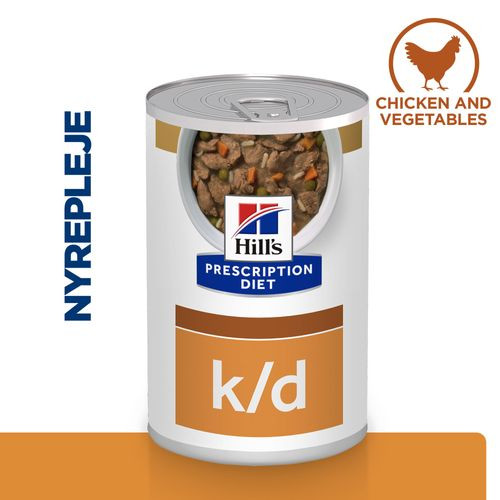 Hill's Prescription Diet K/D Kidney Care Stew vådfoder til hunde med kylling og grøntsager (dåse)