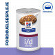 Hill's Prescription Diet I/D Low Fat Digestive Care vådfoder til hunde (dåse)