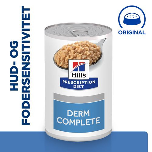 Hill's Prescription Diet Derm Complete nat hondenvoer (370 g blik)