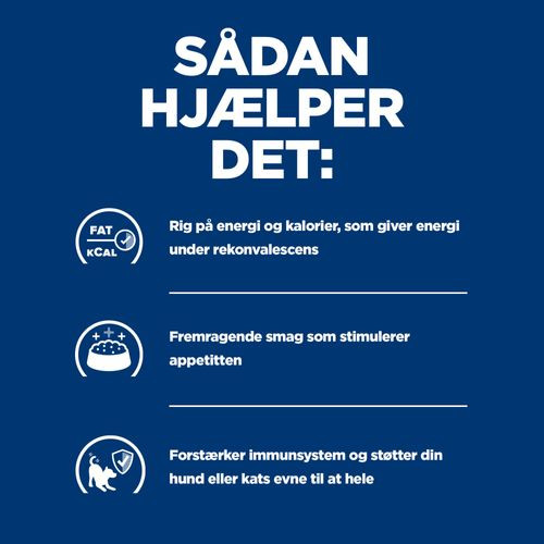 Hill's Prescription Diet A/D Urgent Care vådfoder til hunde og katte med kylling (dåse)