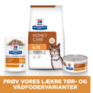 Hill's Prescription Diet K/D Kidney Care vådfoder til katte med oksekød (portionsposer)