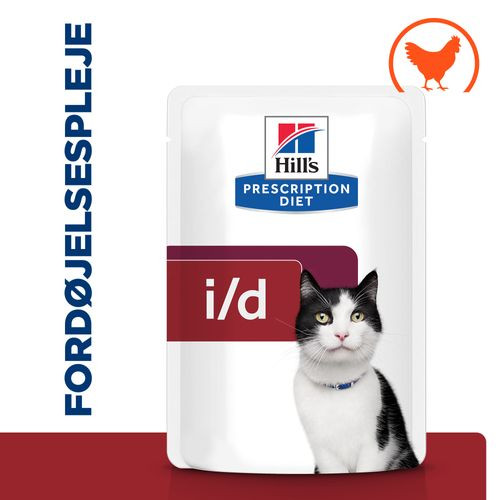 Hill's Prescription Diet I/D Digestive Care vådfoder til katte med kylling (portionsposer)