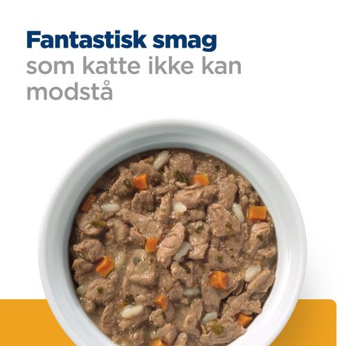 Hill's Prescription Diet C/D Multicare Urinary Care Stew vådfoder til katte med kylling & grøntsager (dåse)