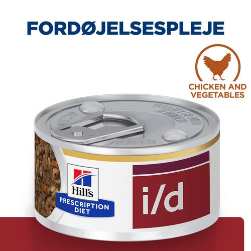 Hill's Prescription Diet I/D Digestive Care Stew vådfoder til katte med kylling & grøntsager (dåse)