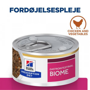 Hill's Prescription Diet Gastrointestinal Biome Stew vådfoder til katte med kylling & grøntsager dåse)