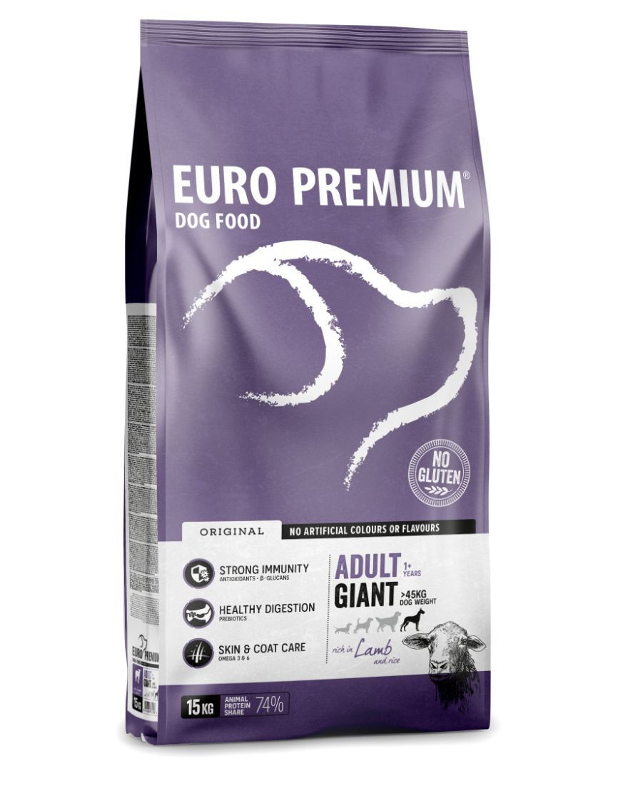 Euro Premium Adult Giant w/Lamb & Rice hundefoder