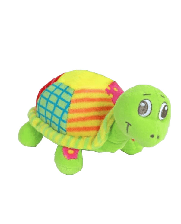 Pluche Schildpad 16 cm met piep