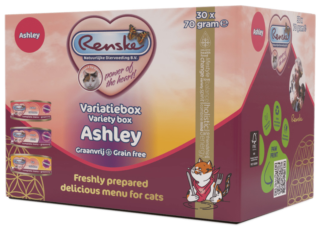 Renske Mousse Variatie box ASHLEY kattenvoer (30x70gr)