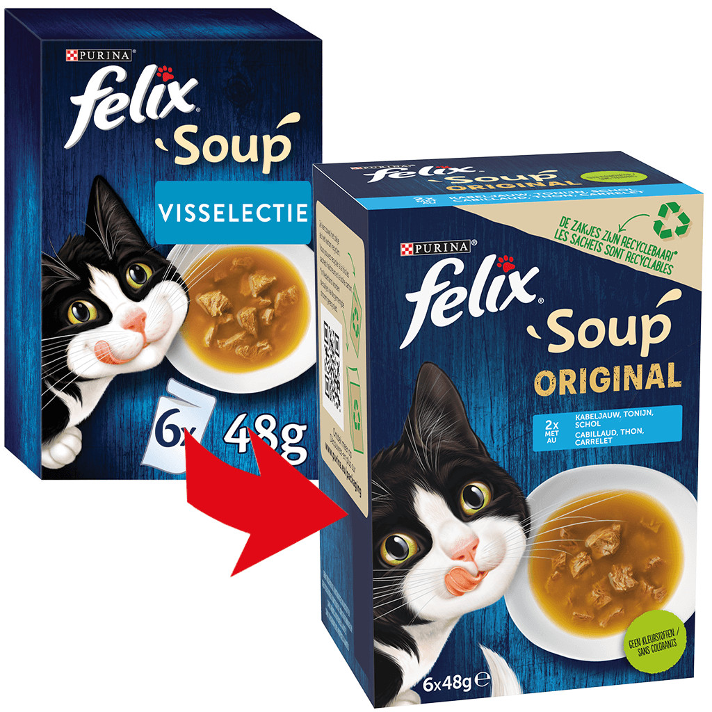 Felix Soup Combipack Farm Selectie + Visselectie Kattensoep