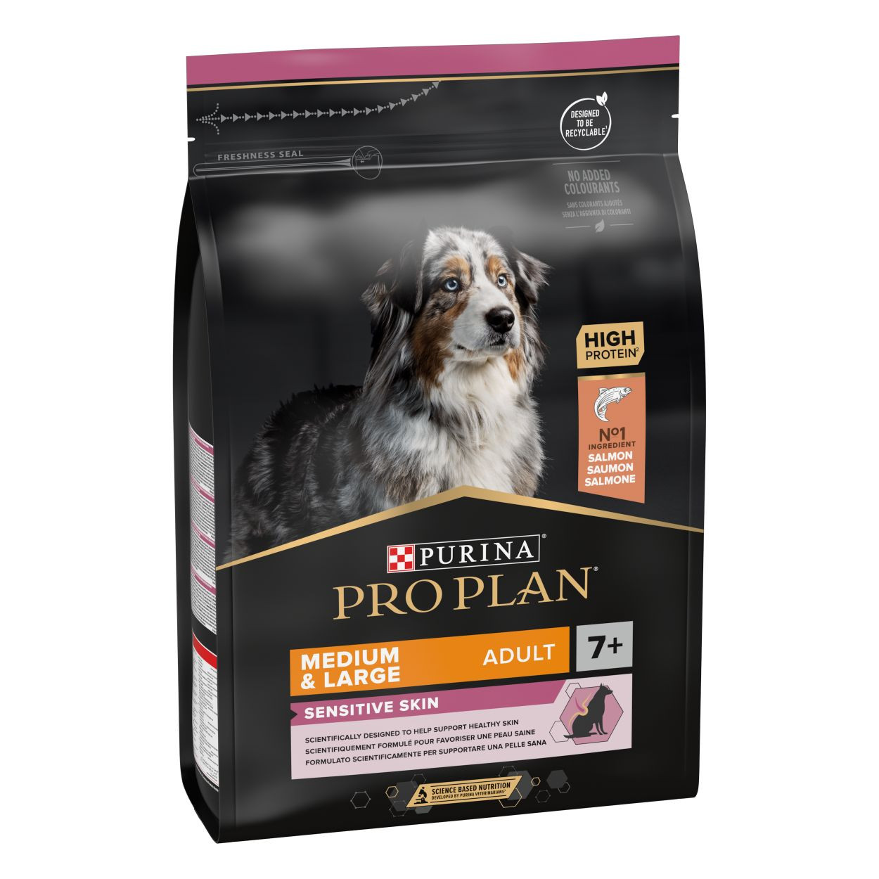 Pro Plan Medium & Large Adult 7+ Sensitive Skin med laks hundefoder