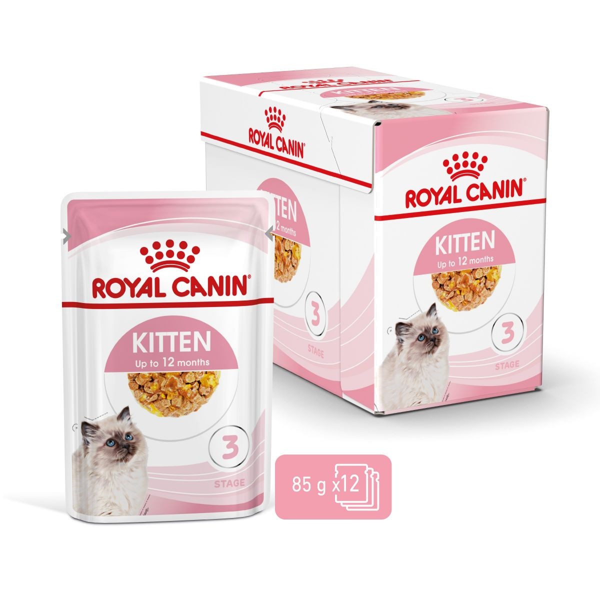 Royal Canin Kitten natvoer in jelly (85 g)