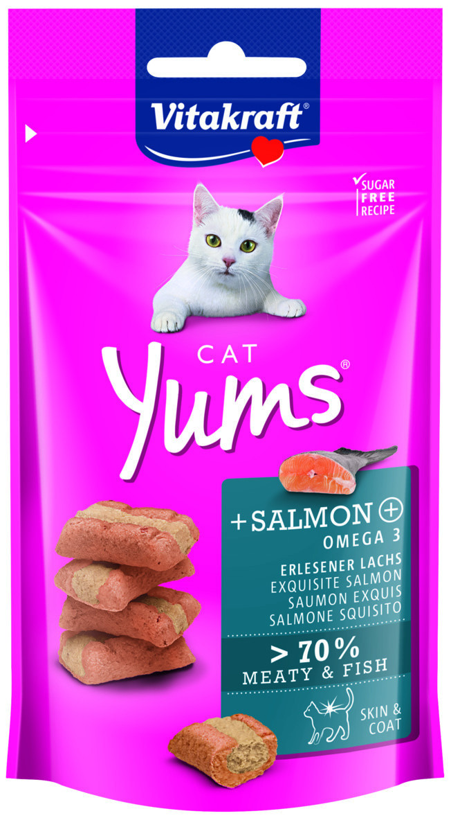 Vitakraft Cat Yums met zalm kattensnack (40 g)