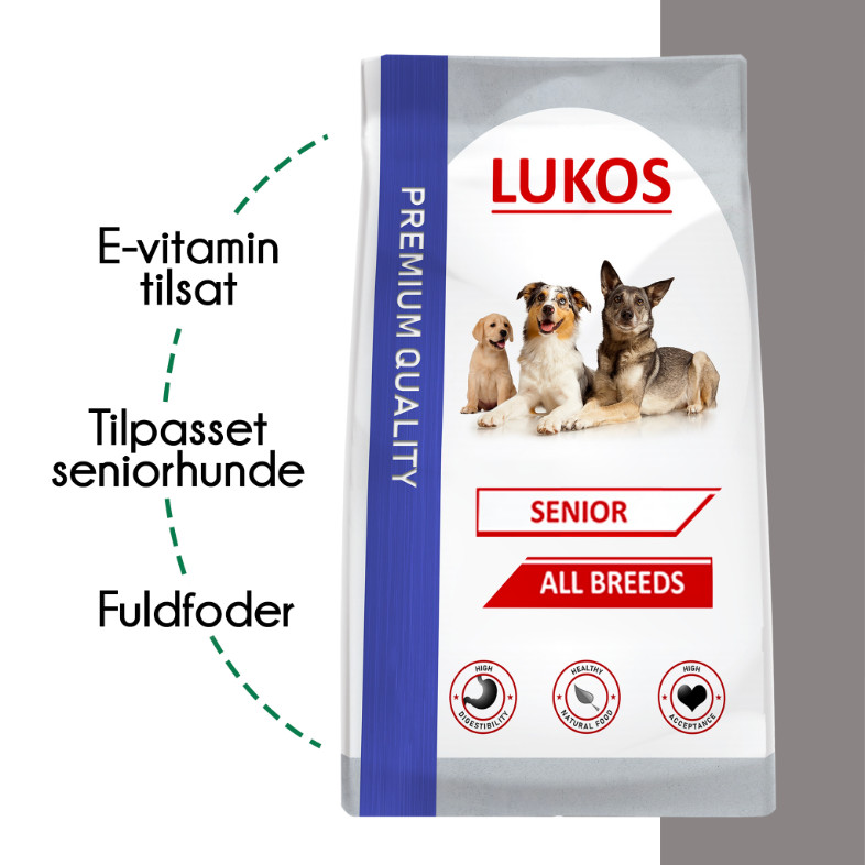 protestantiske Sæbe Der er behov for Lukos Senior hundefoder | Billigt | Bredt sortiment