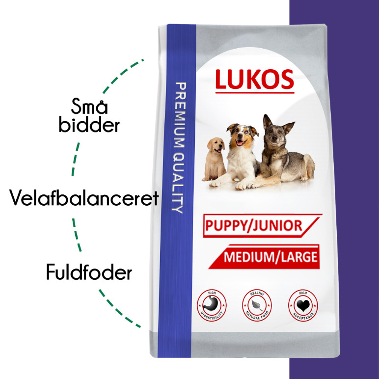 Lukos Puppy en Junior Medium & Large Breeds