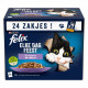 Felix Fest Hver Dag Mix Selection med tun, laks, oksekød, kylling i gelé vådfoder til katte