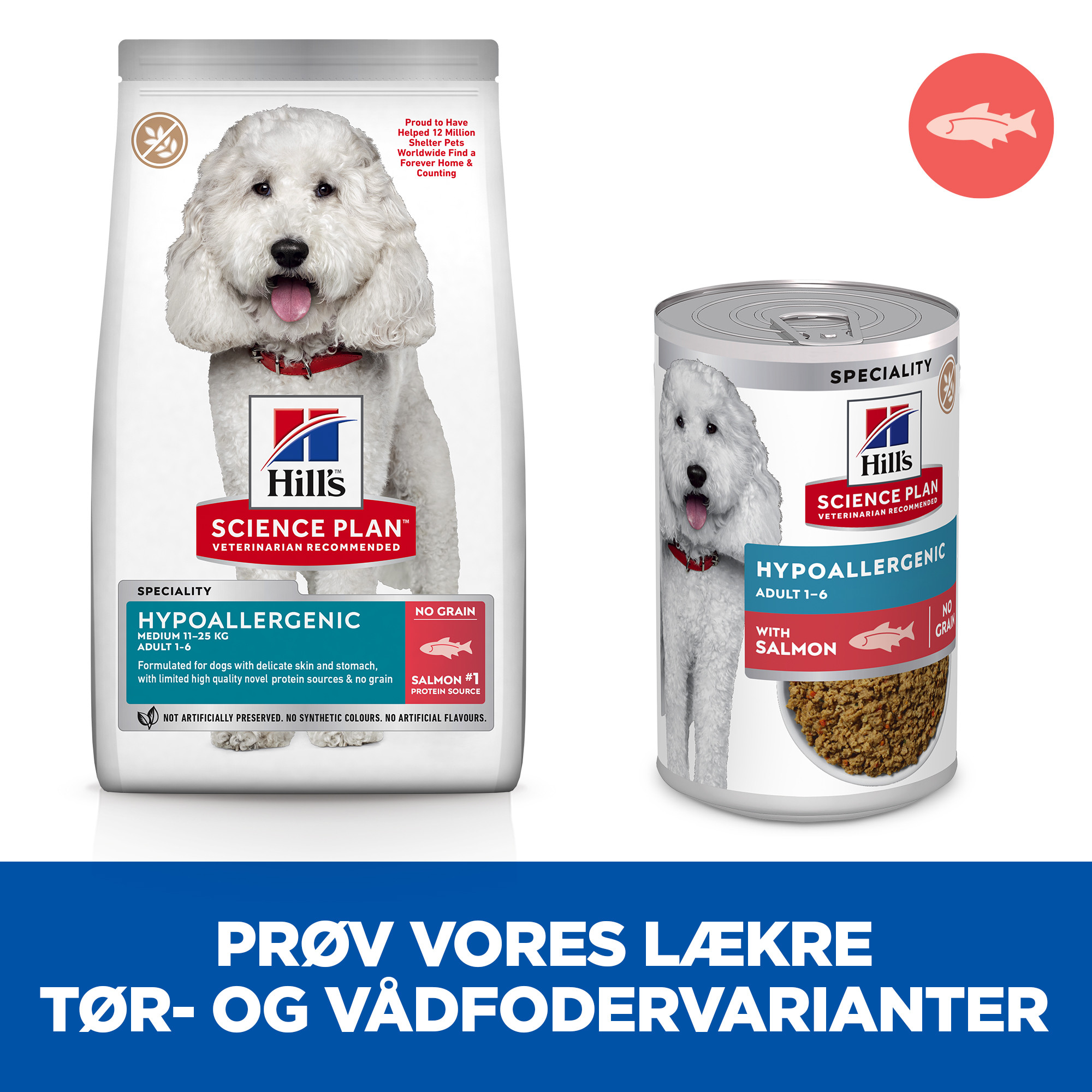 Hill's Adult Hypoallergenic nat hondenvoer met zalm