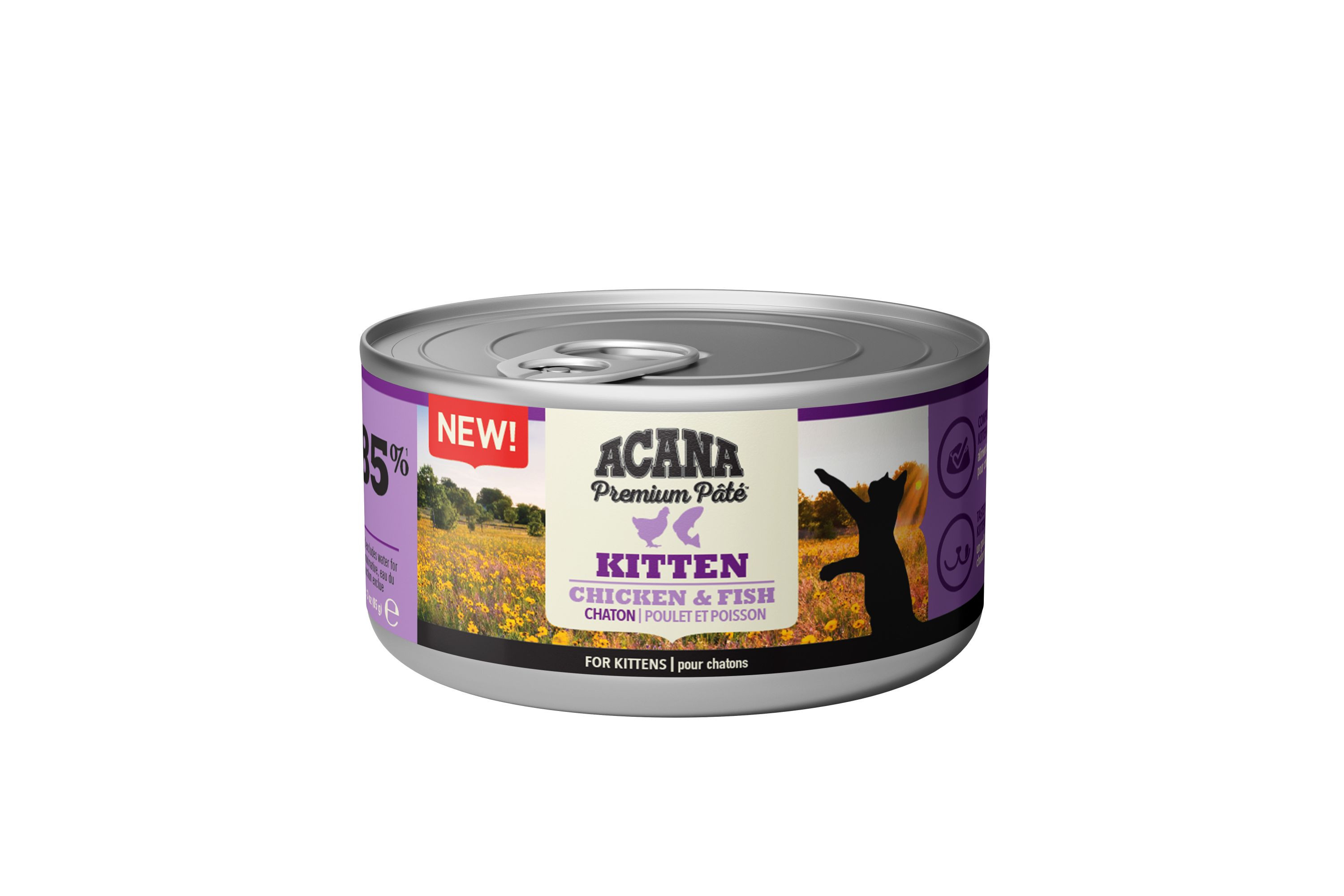 Acana Kitten Premium Paté kylling & fisk vådfoder til katte (85g)