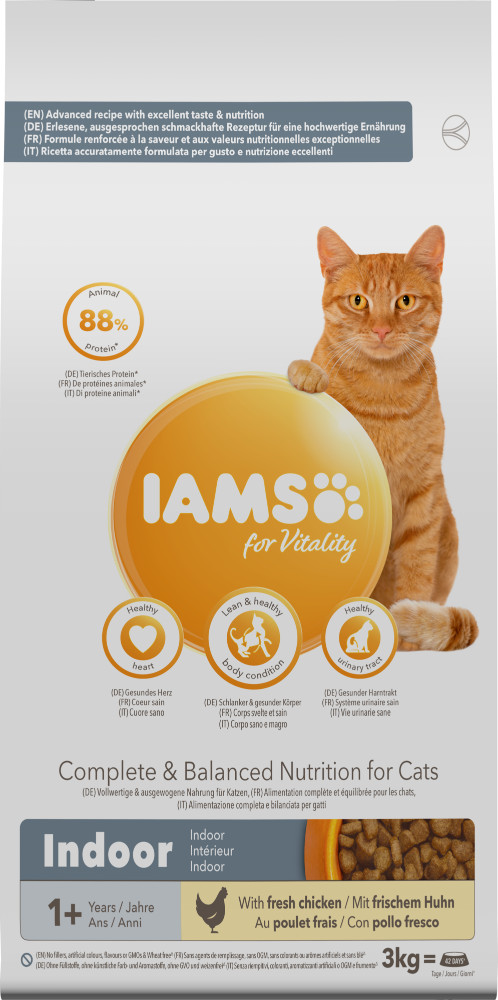 Iams For Vitality Adult Indoor Kattenvoer