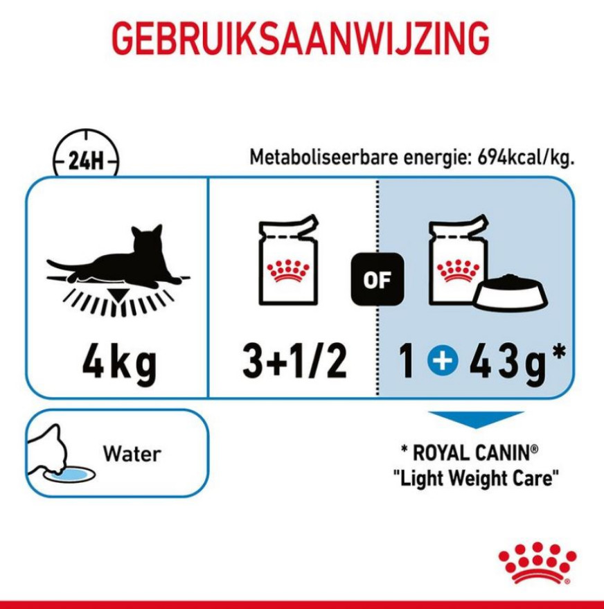 Royal Canin Light Weight Care i sovs vådfoder til katte (85 g)