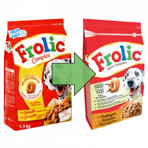 Frolic hundefoder med fjerkræ